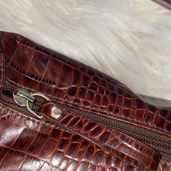 RALPH LAUREN Cocrodile Embossed Mini Baguette Bag - Picture 8 of 16